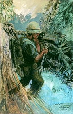 Marine Corps combat art, Vietnam: Sgt Richard L. Yaco, 6, by Sgt. Richard L. Yaco
