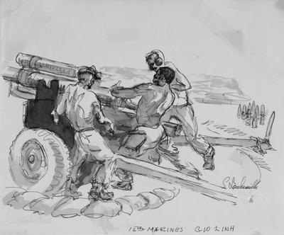 Marine Corps combat art, Vietnam: Sherman Loudermilk, by Sgt. Sherman Loudermilk