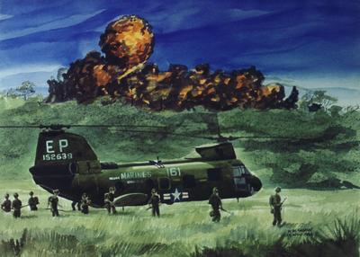 Marine Corps combat art, Vietnam: W.W.Shaw, by W. W. Shaw