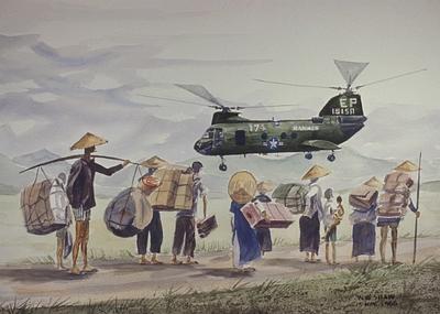 Marine Corps combat art, Vietnam: W.W.Shaw, 2, by W. W. Shaw