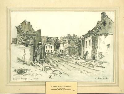 Marine Corps combat art, World War I: A Street in Lucy-le-Bocage