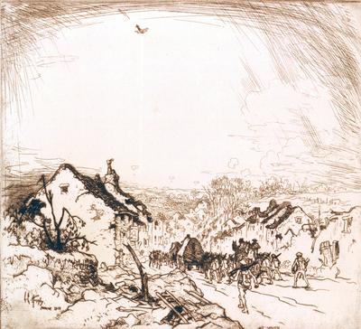 Marine Corps combat art, World War I: At Vaux, by Lester Hornby