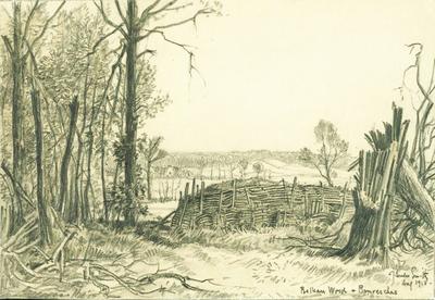 Marine Corps combat art, World War I: Edge of Belleau Wood Toward Bouresches