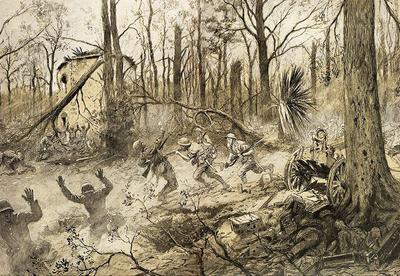Marine Corps combat art, World War I: Georges Scott Belleau, by Georges Scott