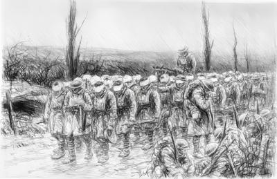 Marine Corps combat art, World War I: Ker Eby 8,, 1, by Kerr Eby