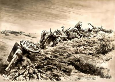 Marine Corps combat art, World War I: Kerr Eby, 38, by Kerr Eby