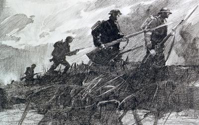 Marine Corps combat art, World War I: Over The Top George Harding, by George Harding