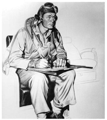 Marine Corps combat art, World War II: Alex Raymond, by Alex Raymond