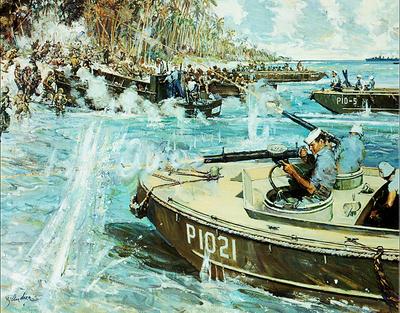 Marine Corps combat art, World War II: Andrea Munro, by Andrea Munro