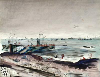 Marine Corps combat art, World War II: By Sergeant John Fabion, 1, by Sergeant John Fabion