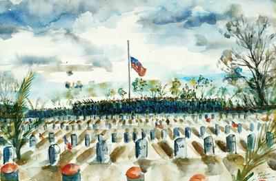 Marine Corps combat art, World War II: By Sergeant John Fabion, 2, by Sergeant John Fabion
