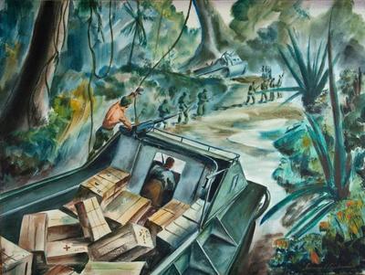 Marine Corps combat art, World War II: By Sgt Sherman Loudermilk, by Sgt. Sherman Loudermilk