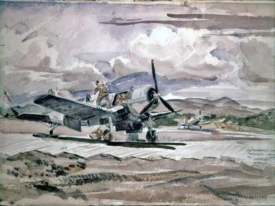 Marine Corps combat art, World War II: By T Sgt Hugh Laidman, by TSgt Hugh Laidman