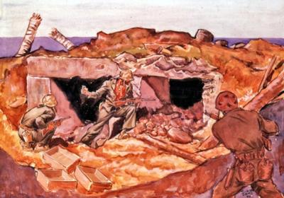 Marine Corps combat art, World War II: Donald Dickson, by Capt. Donald Dickson