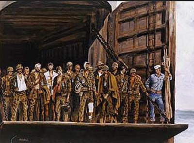Marine Corps combat art, World War II: Joseph Hirsch, by Joseph Hirsch