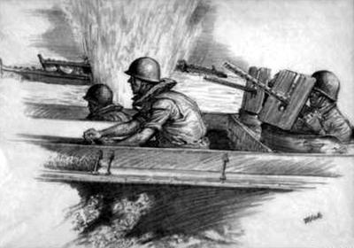 Marine Corps combat art, World War II: Ken Riley, by Ken Riley