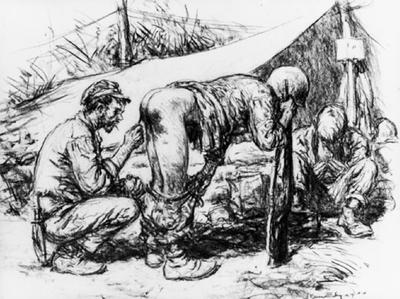 Marine Corps combat art, World War II: Kerr Eby, 18, by Kerr Eby