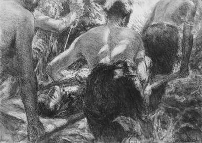 Marine Corps combat art, World War II: Kerr Eby, 29, by Kerr Eby