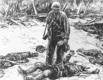 Marine Corps combat art, World War II: Kerr Eby, 30, by Kerr Eby