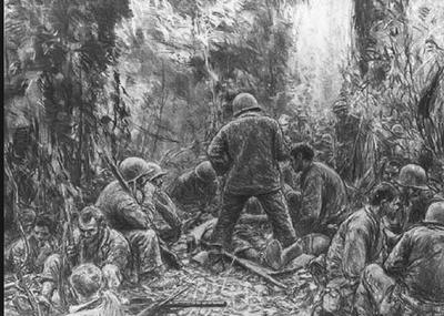 Marine Corps combat art, World War II: Kerr Eby, 32, by Kerr Eby
