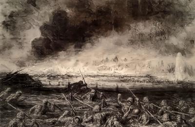Marine Corps combat art, World War II: Kerr Eby, 35, by Kerr Eby