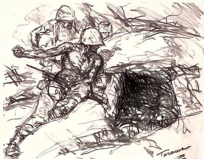 Marine Corps combat art, World War II: Kerr Eby, 38, by Kerr Eby