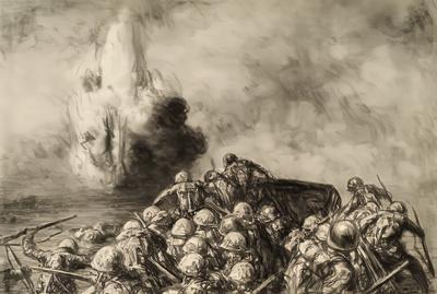 Marine Corps combat art, World War II: Kerr Eby, 65, by Kerr Eby