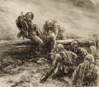Marine Corps combat art, World War II: Kerr Eby, 67, by Kerr Eby