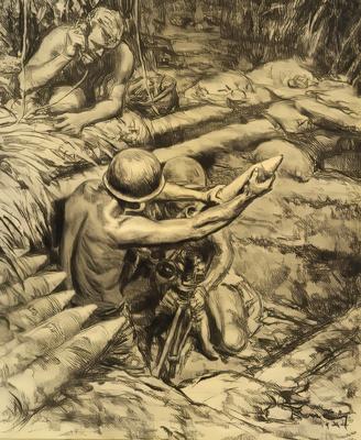 Marine Corps combat art, World War II: Kerr Eby, 69, by Kerr Eby