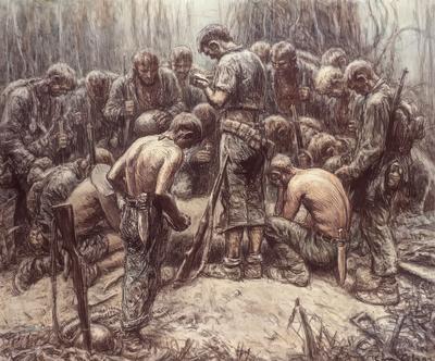 Marine Corps combat art, World War II: Kerr Eby, 72, by Kerr Eby
