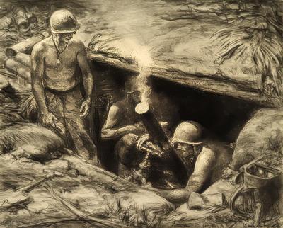 Marine Corps combat art, World War II: Kerr Eby, 76, by Kerr Eby