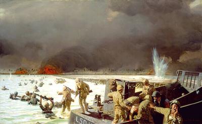 Marine Corps combat art, World War II: Sergeant Tom Lovell, by Sgt. Tom Lovell